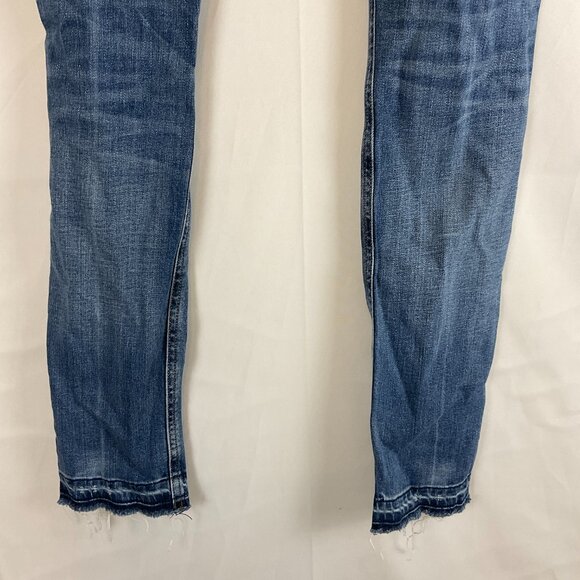 Rag & Bone Dre Jeans 24 Blue Raw Hem - Picture 9 of 11